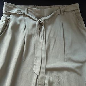 4/$20 Olive Green tie waist pants